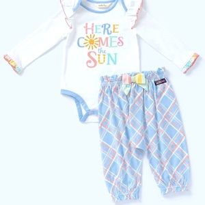 Matilda Jane Here Comes The Sun Baby girl matching set 0-3 months